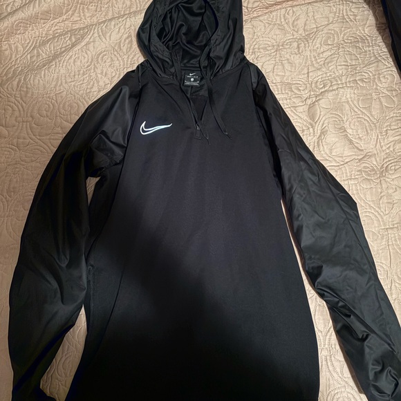 Nike Black Hoodie with White Logo - Picture 1 of 3